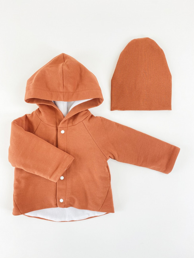 Толстовка Терракот с шапкой Толстовка Терракот с шапкой