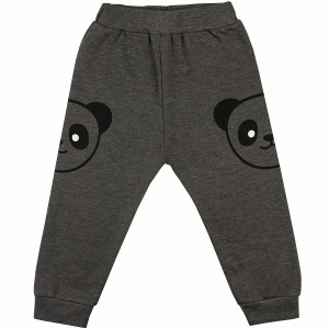 Штаны утепленные, темно-серые, Панда