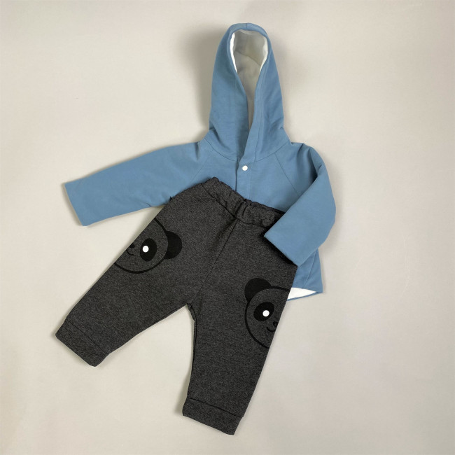 Штаны утепленные, темно-серые, Панда