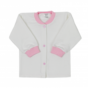 Кофточка детская с начесом, белая, Базовая коллекция