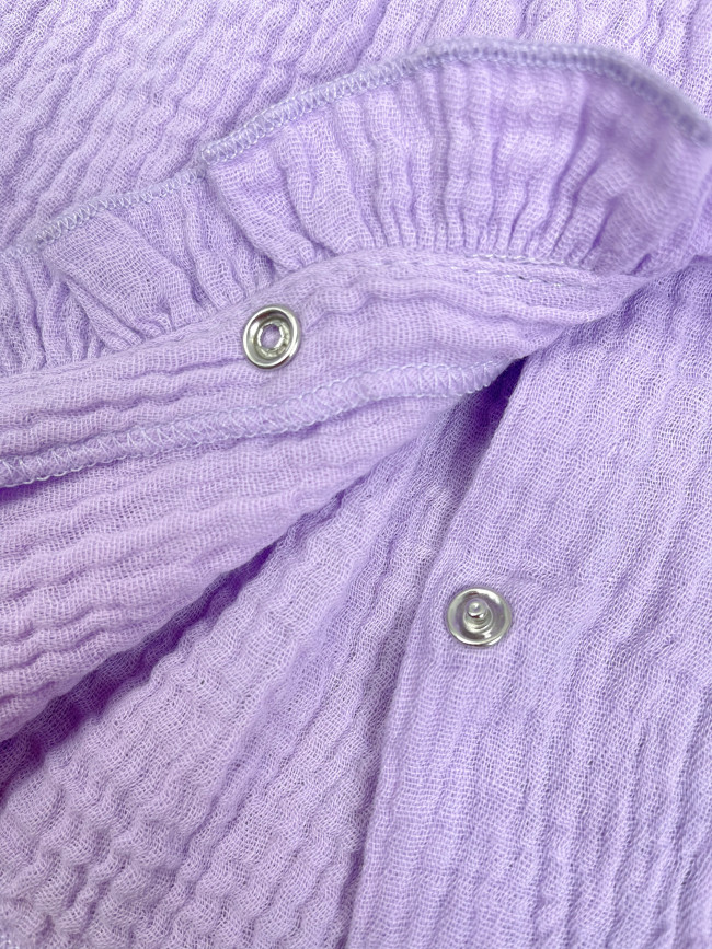 Платье детское с коротким рукавом, сиреневое, Прованс с рюшами Платье детское с коротким рукавом, сиреневое, Прованс с рюшами