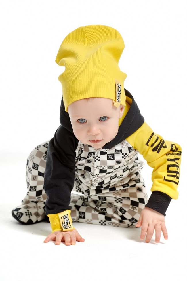 Шапка детская, желтая, Пазл Шапка детская, желтая, Пазл