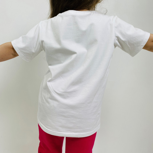 Футболка для девочки, Фламинго