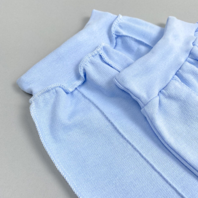 Ползунки детские с начесом, голубые, Базовая коллекция