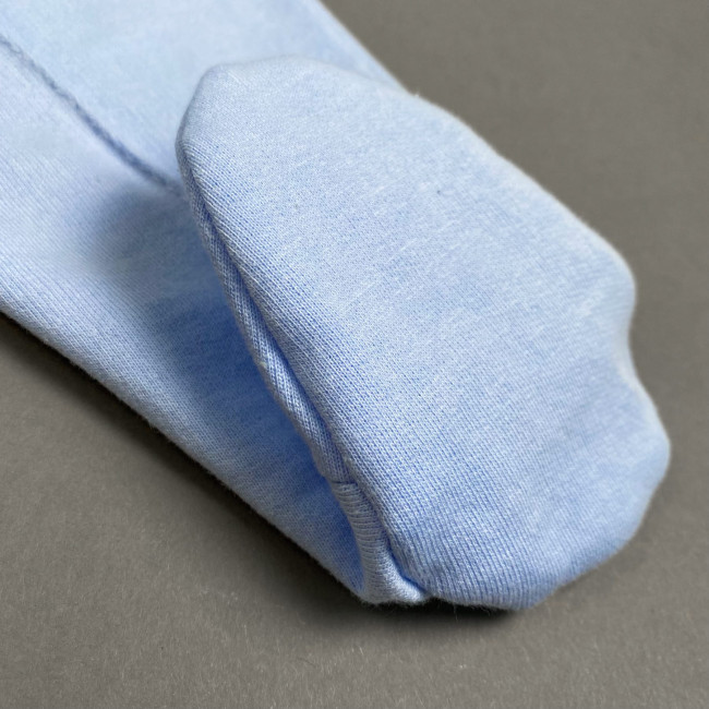 Ползунки детские с начесом, голубые, Базовая коллекция