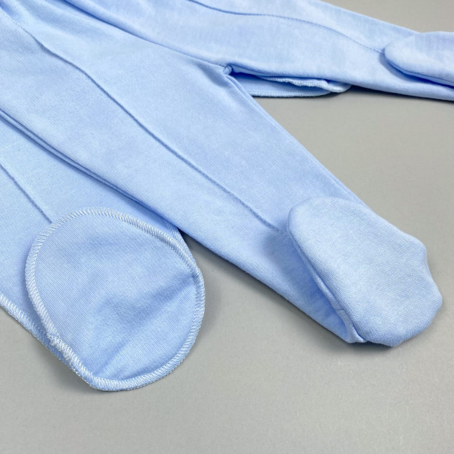 Ползунки детские с начесом, голубые, Базовая коллекция