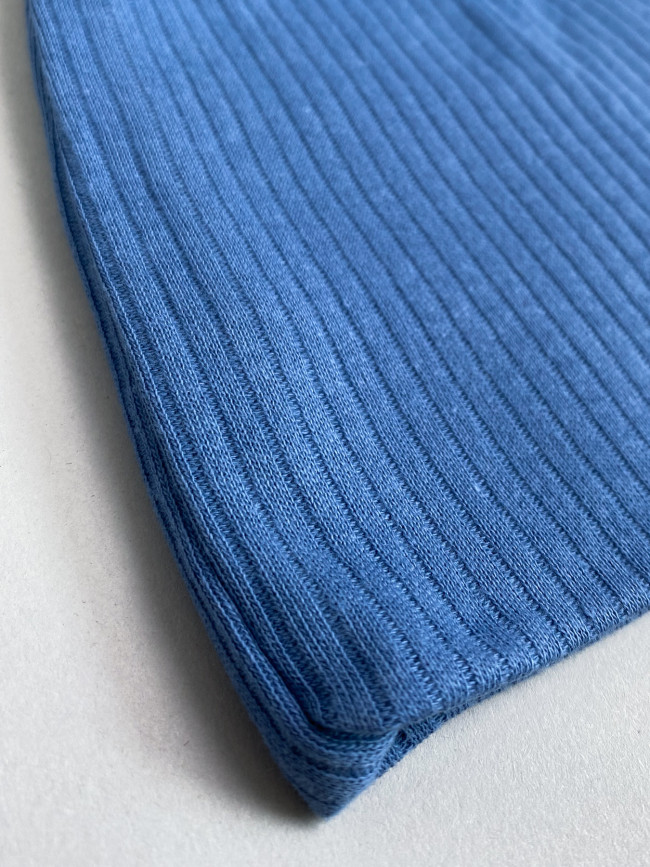 Шапка детская, голубая, Рибана