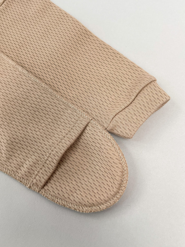 Детский комбинезон с длинным рукавом, Вафелька, какао