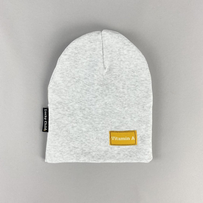 Шапка детская, серая, Витамин