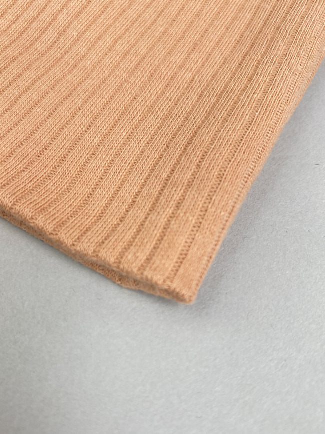 Шапка детская, бежевая, Рибана