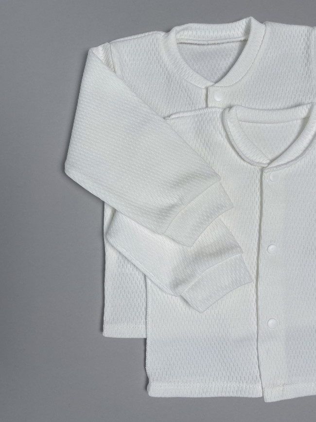 Кофточка детская, Вафелька, белая