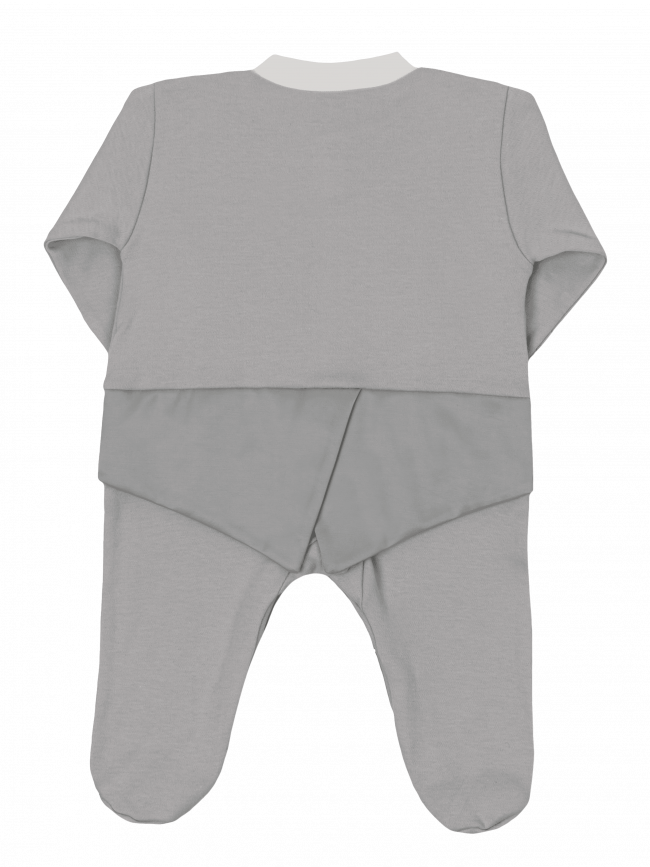 Нарядный комбинезон для мальчика, серый, Фрак Нарядный комбинезон для мальчика, серый, Фрак