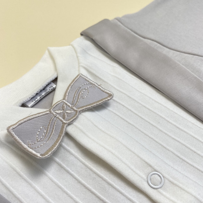 Нарядный комбинезон для мальчика, серый, Фрак Нарядный комбинезон для мальчика, серый, Фрак