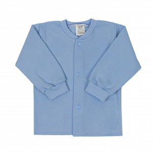 Кофточка детская с начесом, голубая, Базовая коллекция