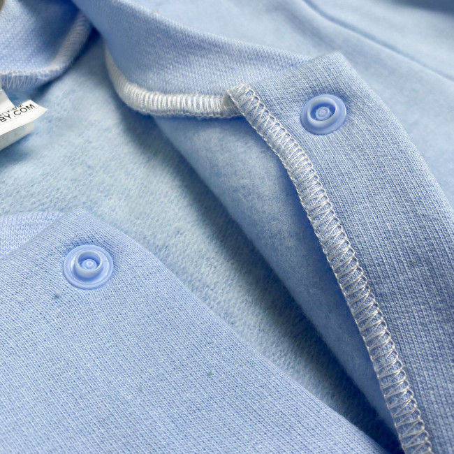 Кофточка детская с начесом, голубая, Базовая коллекция Кофточка детская с начесом, голубая, Базовая коллекция