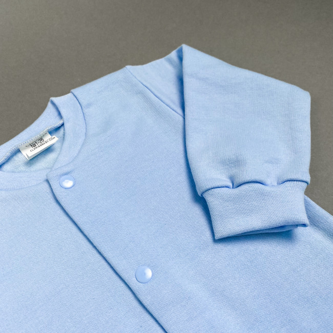 Кофточка детская с начесом, голубая, Базовая коллекция Кофточка детская с начесом, голубая, Базовая коллекция