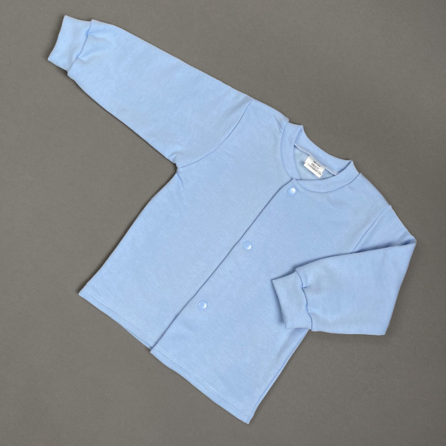 Кофточка детская с начесом, голубая, Базовая коллекция Кофточка детская с начесом, голубая, Базовая коллекция