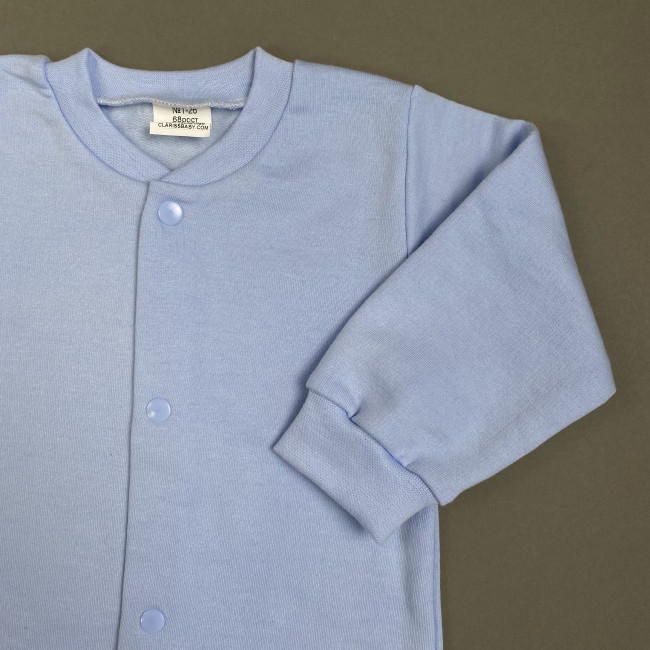 Кофточка детская с начесом, голубая, Базовая коллекция Кофточка детская с начесом, голубая, Базовая коллекция