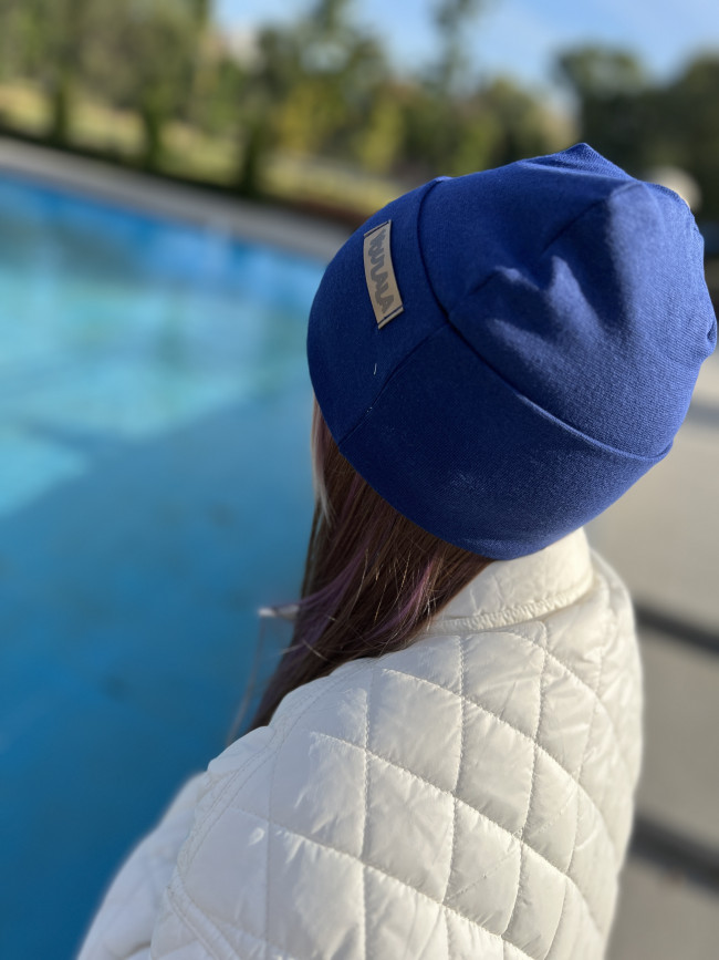 Шапка детская, индиго