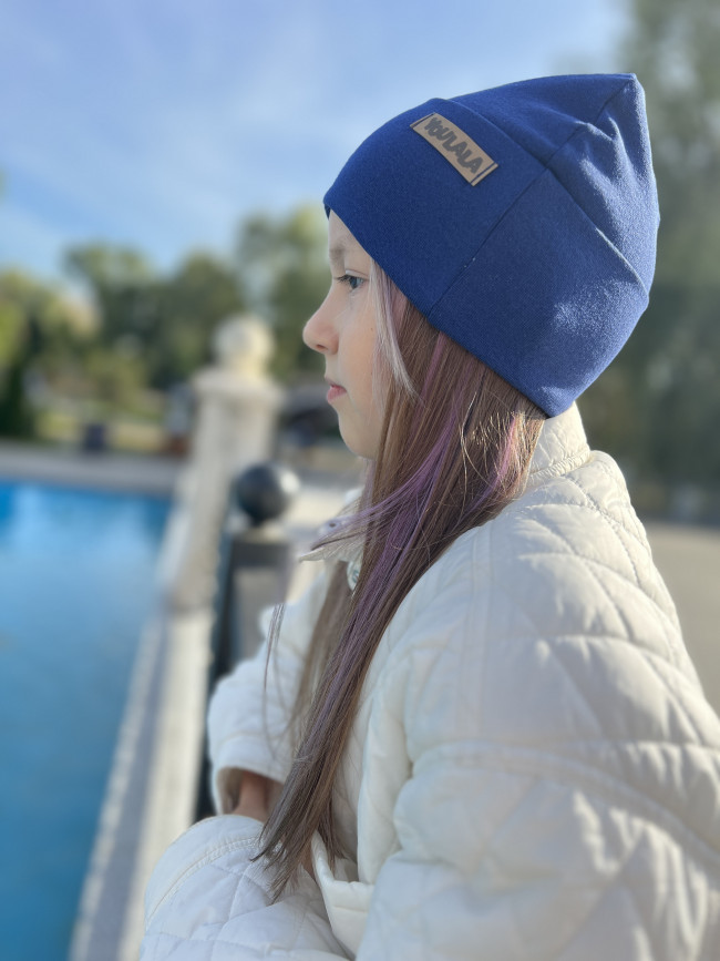 Шапка детская, индиго