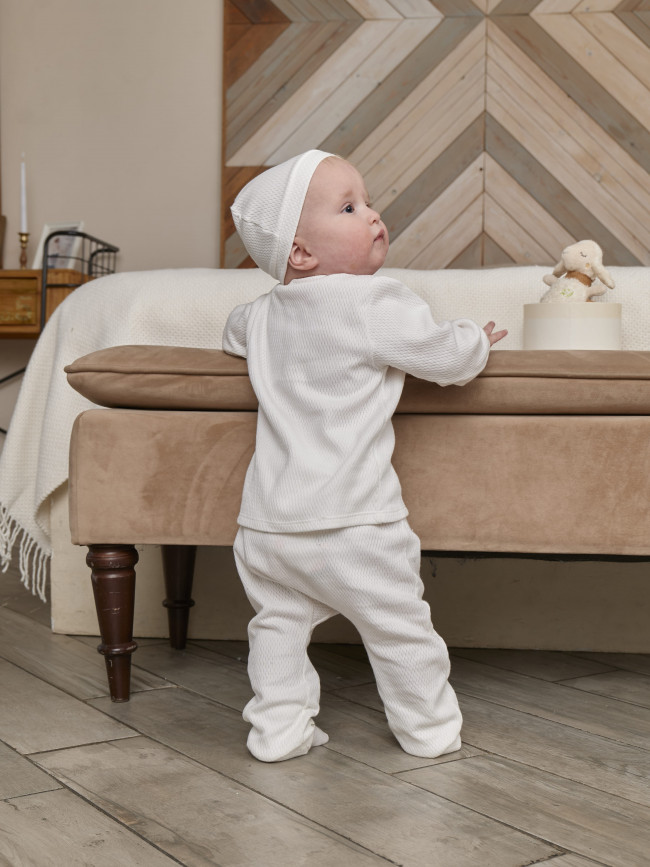 Штанишки детские, Вафелька, белые