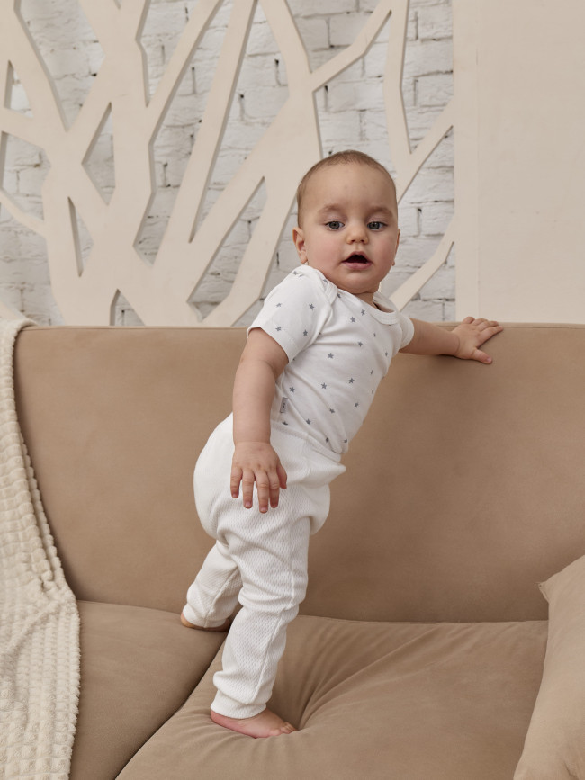 Штанишки детские, Вафелька, белые