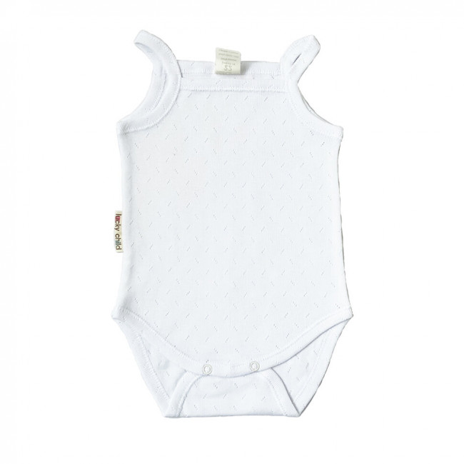 Боди-майка детская, белая, Ажур Боди-майка детская, белая, Ажур