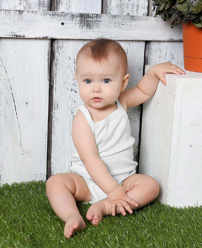 Боди-майка детская, белая, Ажур Боди-майка детская, белая, Ажур