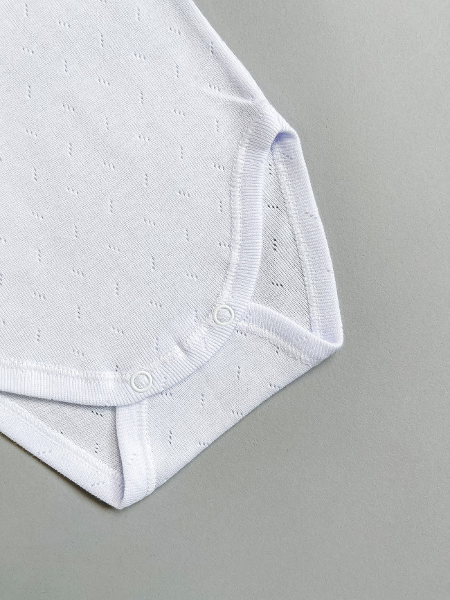 Боди-майка детская, белая, Ажур Боди-майка детская, белая, Ажур