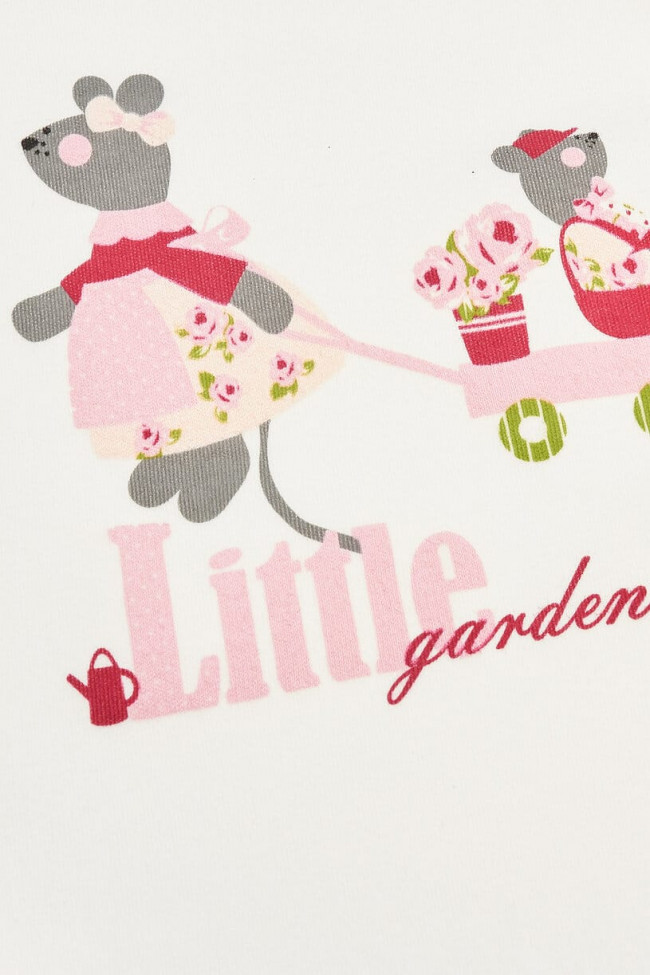 Боди с коротким рукавом, Мышки, коллекция Маленькая садовница