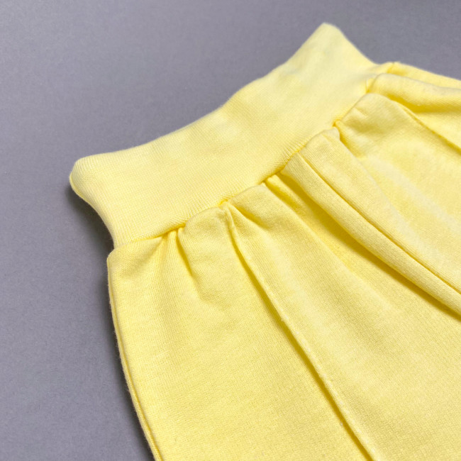 Ползунки детские с начесом, желтые, Базовая коллекция Ползунки детские с начесом, желтые, Базовая коллекция