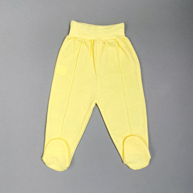 Ползунки детские с начесом, желтые, Базовая коллекция Ползунки детские с начесом, желтые, Базовая коллекция