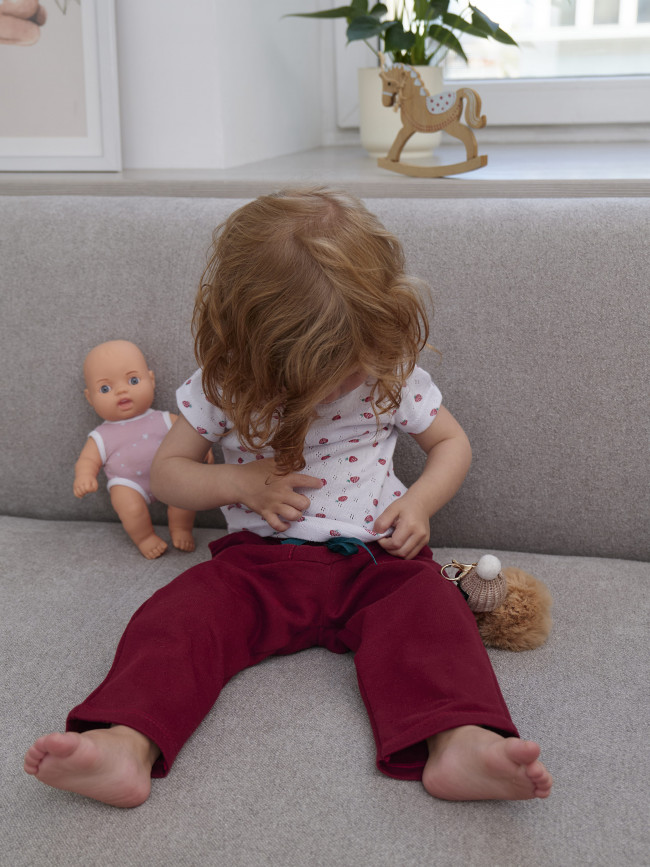 Утепленные детские брюки, красные Утепленные детские брюки, красные