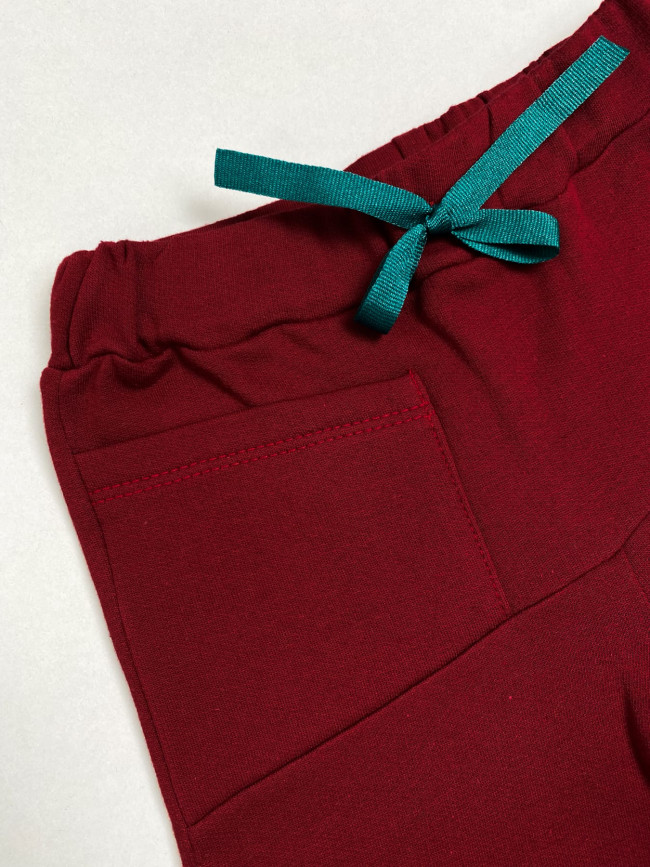 Утепленные детские брюки, красные Утепленные детские брюки, красные