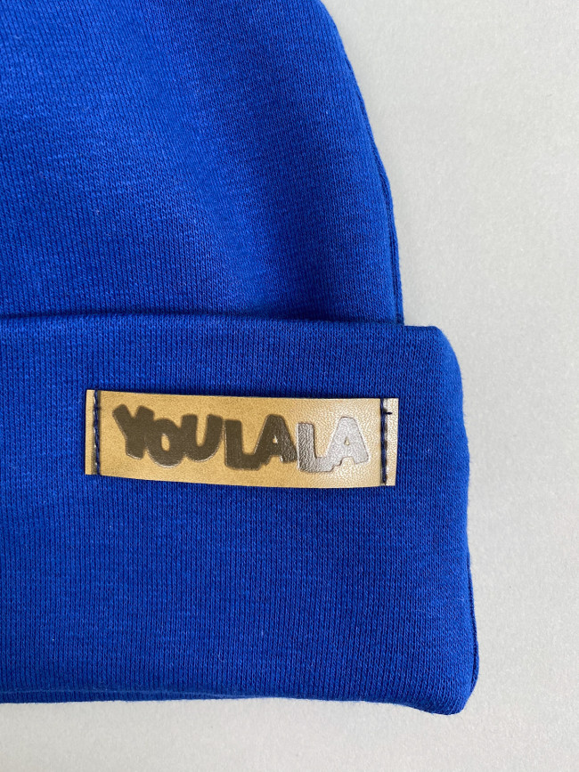 Шапка детская, васильковая