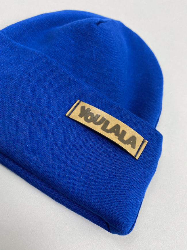 Шапка детская, васильковая