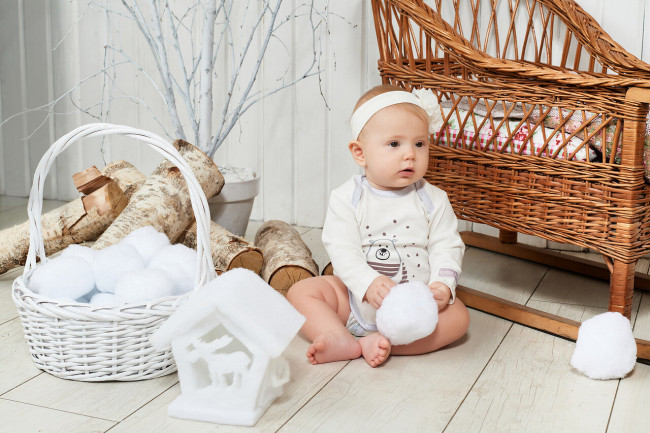 Боди детский, молочный, Зимние каникулы Боди детский, молочный, Зимние каникулы