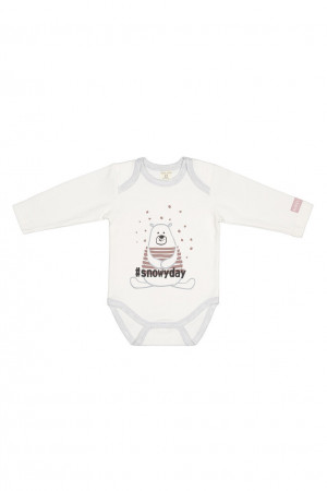 Боди детский, молочный, Зимние каникулы Боди детский, молочный, Зимние каникулы
