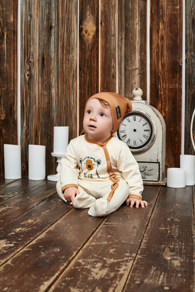 Шапка детская, коричневая, Зимние каникулы Шапка детская, коричневая, Зимние каникулы