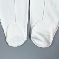 Ползунки детские с начесом, белые, Базовая коллекция