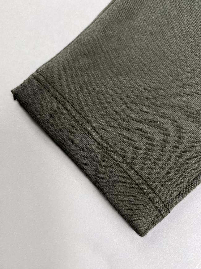 Утепленные брюки детские для девочки с оборками, хаки