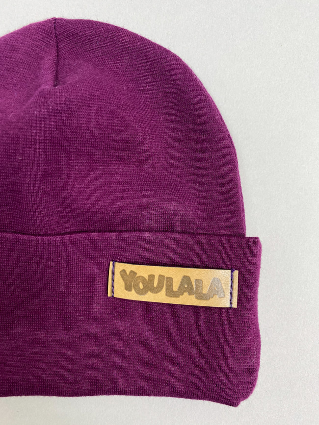 Шапка детская, бордовая