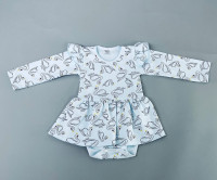 Боди-платье, голубое, Лебеди Боди-платье, голубое, Лебеди