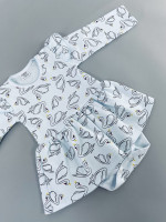 Боди-платье, голубое, Лебеди Боди-платье, голубое, Лебеди