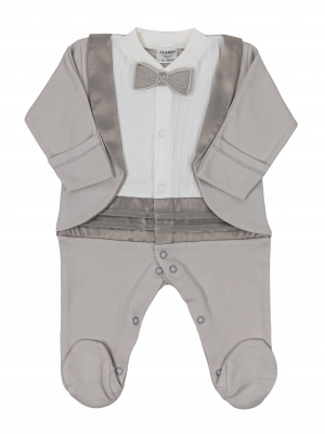 Нарядный комбинезон для мальчика, какао, Фрак