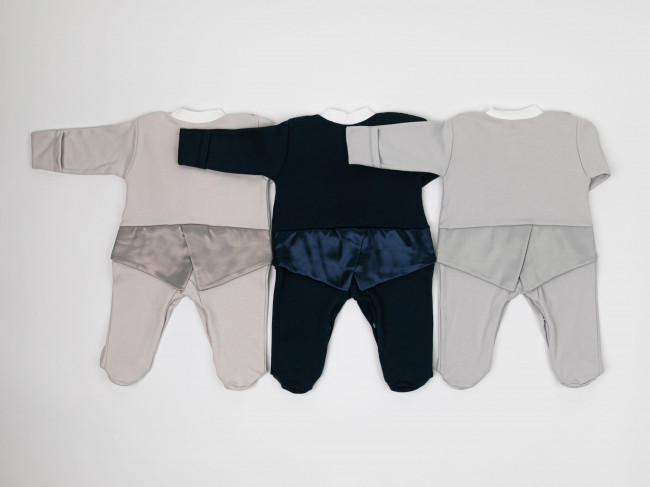 Нарядный комбинезон для мальчика, какао, Фрак Нарядный комбинезон для мальчика, какао, Фрак