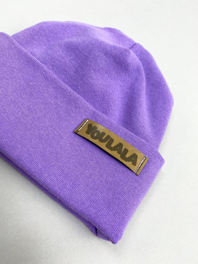 Шапка детская, сиреневая