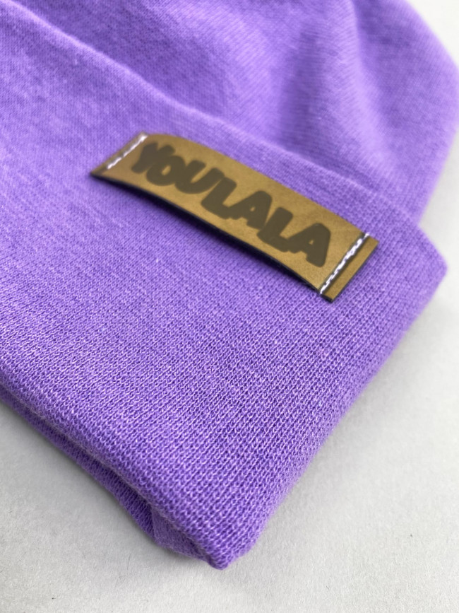 Шапка детская, сиреневая