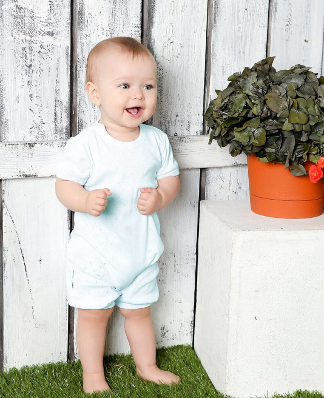 Полукомбинезон детский, голубой, Ажур Полукомбинезон детский, голубой, Ажур