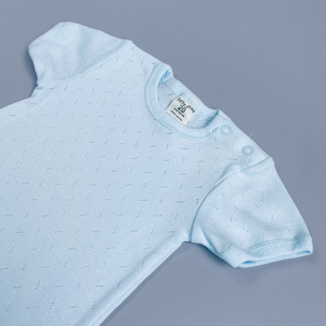 Полукомбинезон детский, голубой, Ажур Полукомбинезон детский, голубой, Ажур